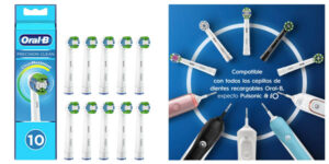 10 recambios Braun Oral-B Precision Clean