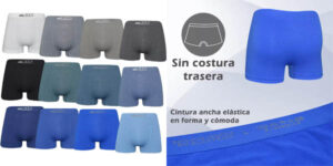 Pack x12 Bóxer STV DOUBLE M sin costuras para hombre