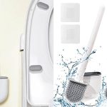 Set x2 Escobillas de silicona para el baño con soporte