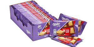 Pack x20 Mini tabletas Milka LU de chocolate con leche de 35g baratas en Amazon