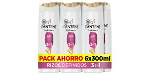 Pack x6 Champú + Acondicionador + Tratamiento 3en1 Pantene Rizos Definidos Nutri Pro-V de 300 ml barato en Amazon