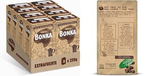 Pack 8x Café molido extrafuerte Bonka de 250 gr