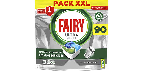 Pack Lavavajillas Fairy Ultra All in one de 90 cápsulas