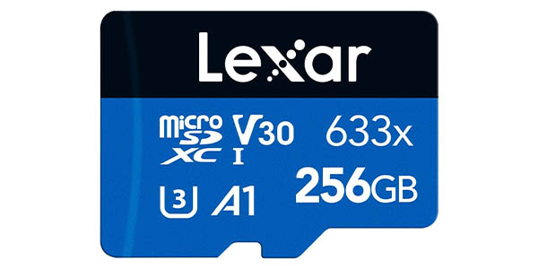 Tarjeta Lexar High-Performance 633x microSDXC de 256 GB