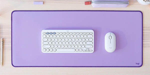 Alfombrilla para ratón y teclado Logitech Desk Mat Studio Series