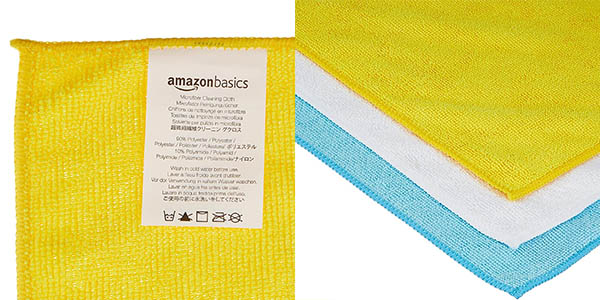 Amazon Basics paños microfibra limpieza chollo