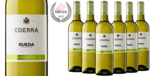 Chollo Pack de 6 botellas de vino blanco Verdejo Ederra de 75 cl con DO Rueda