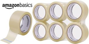 Chollo Pack de 6 rollos de cinta de embalaje Amazon Basics