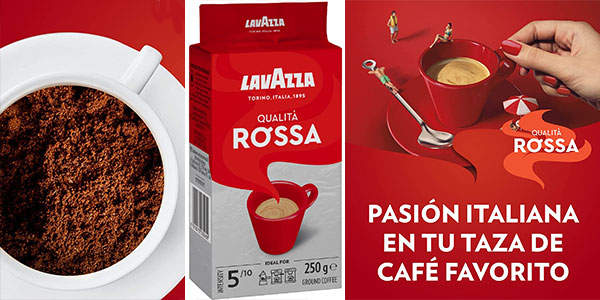 Chollo Pack de café molido Lavazza Rossa de 2,5 kg