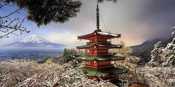 Educa puzle Monte Fuji Japón pagoda oferta