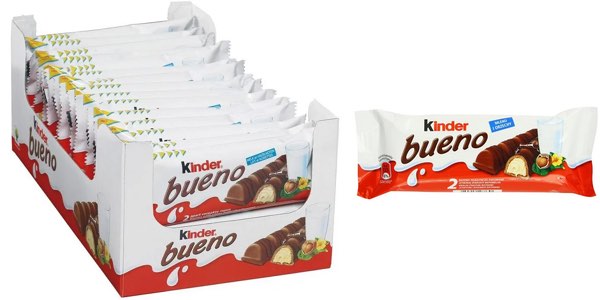 Chollo Pack de 60 barritas de Kinder Bueno (30 bolsitas de 2 uds.)