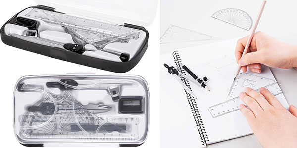 Kit escolar Amazon Basics de 10 piezas para matemáticas barato
