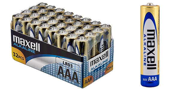 Maxell Alkaline AAA pilas oferta