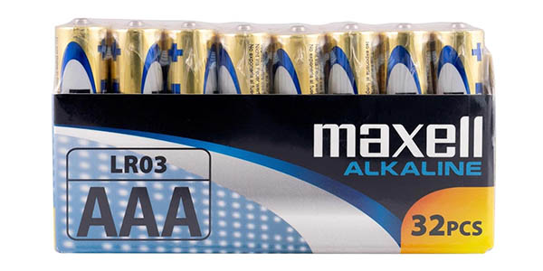 Maxell Alkaline AAA pilas pack barato