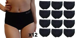 Pack de 12 bragas sin costuras STV para mujer