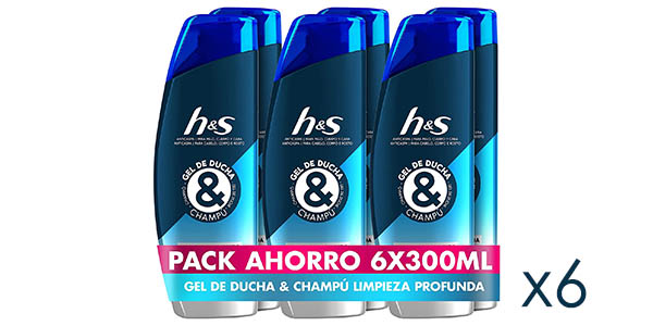 Pack Gel + Champú H&S Limpieza profunda de 300 ml