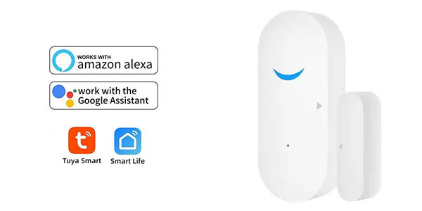 Sensor para puertas con WiFi y compatible con Alexa y Google Assistant