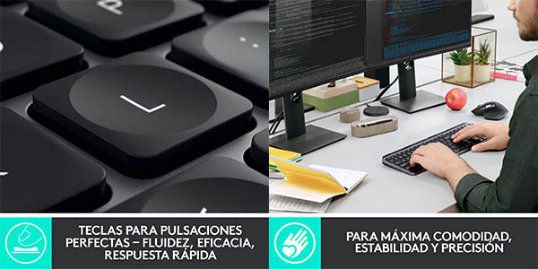 Teclado inalámbrico Logitech MX Keys Advanced con Bluetooth