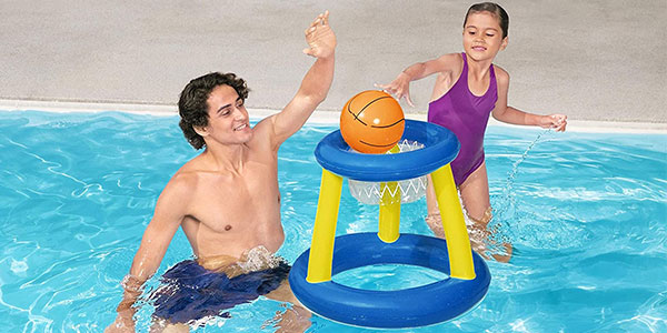 Canasta hinchable flotante Bestway para juegos en el agua barata
