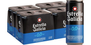 Chollo Pack de 24 latas de cerveza Estrella Galicia 0,0 sin alcohol de 33 cl