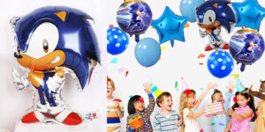 Chollo Pack de globos de Sonic para fiesta infantil