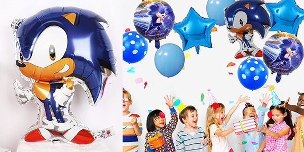 Chollo Pack de globos de Sonic para fiesta infantil 