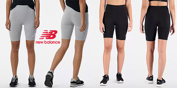 Chollo Pantalones cortos New Balance Essentials Stacked Fitted para mujer