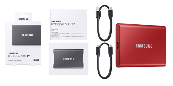 Disco Samsung T7 SSD portable en oferta