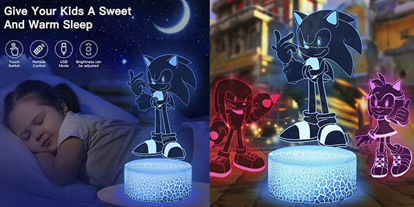 Luz 3D Sonic chollo