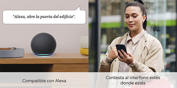 Timbre inteligente de , Ring Intercom, y Alexa con una rebaja de 100  euros