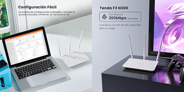 Router WiFi Tenda F3 N300