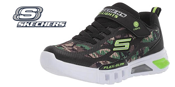 Skechers Flex Glow zapatillas luces niño oferta