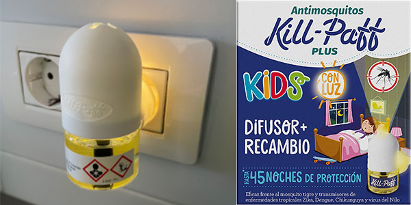 Chollo Insecticida eléctrico infantil Kill-Paff Kids con luz