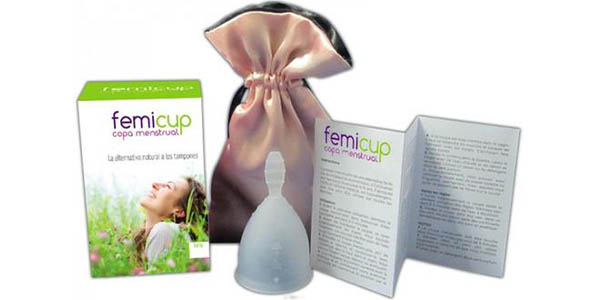 Copa menstrual Silvestre Femicup con bolsa de tela