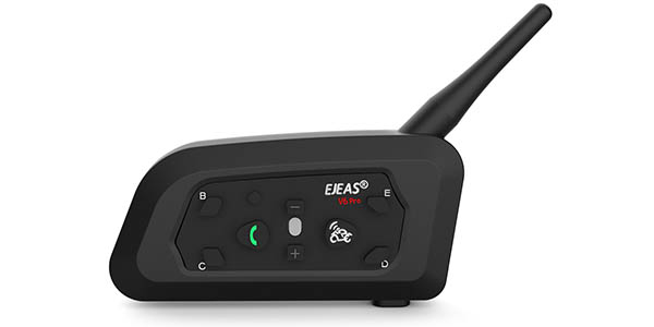 ▷ Chollo Intercomunicador EJEAS V6 Pro con Bluetooth para moto