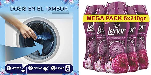 Lenor Lenor Perlas lavadora perfumadas Rubí y Jazmín lenor 210 g