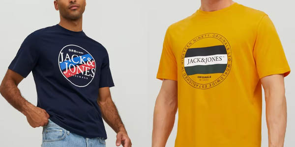 Pack de 2 camisetas Jack & Jones para hombre