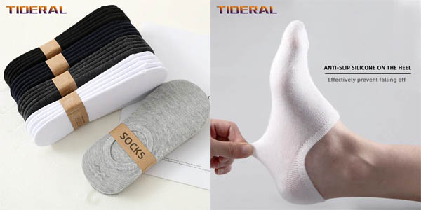Pack de 5 pares de calcetines invisibles