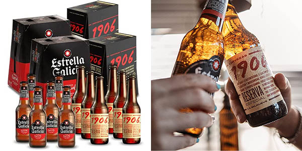Pack Combinado x12 Cervezas 1906 y x12 Estrella Galicia