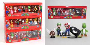 Pack de 6 figuras de Super Mario Bros