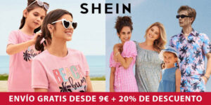 Envío gratis desde 9€ + 20% de descuento en Shein