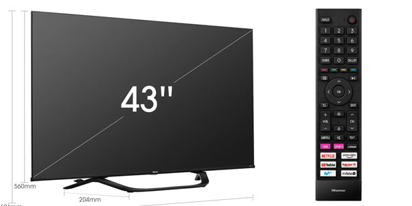 Smart TV Hisense 43a63h en oferta