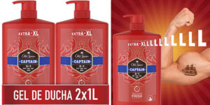 Chollo Pack x2 Gel de baño y champú Old Spice Captain 3 en 1 de 1 litro para hombre