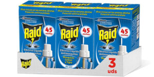 Chollo Pack de 3 recambios Raid para difusor eléctrico anti mosquitos comunes y tigre