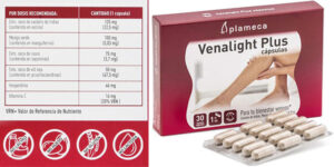 Chollo Pack de 30 cápsulas vegetales Plameca Venalight Plus para la salud cardiovascular