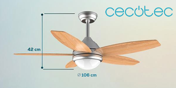 ▷ Chollo Flash: Ventilador de techo con luz Cecotec EnergySilence Aero 360  de 50 W por sólo 34,99€ y envío gratis con cupón (-70%)