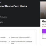 Curso “Taller de Excel desde cero hasta avanzado” GRATIS con cupón descuento en Udemy