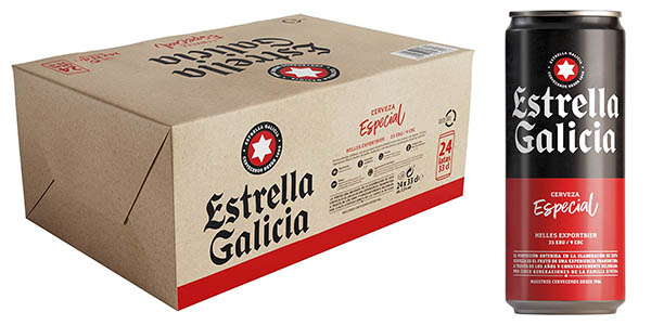 Estrella Galicia latas cervezas pack chollo