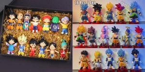 Pack 16 mini figuras de Dragon Ball