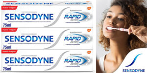 Chollo Pack x3 Pasta de dientes blanqueante Sensodyne Rapid Action de 75 ml